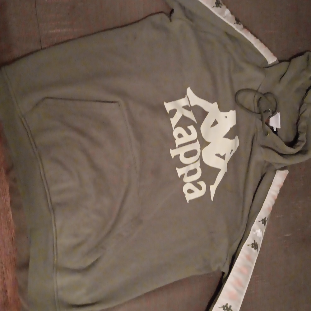 Kappa Hoodie Green Pink and white